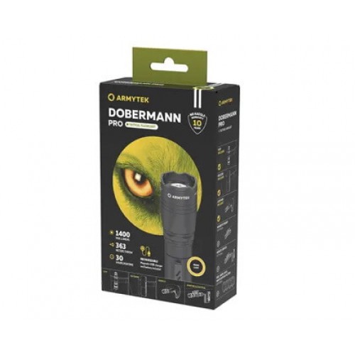 Тактический фонарь Armytek Dobermann Pro Magnet USB (теплый свет) в Кирове